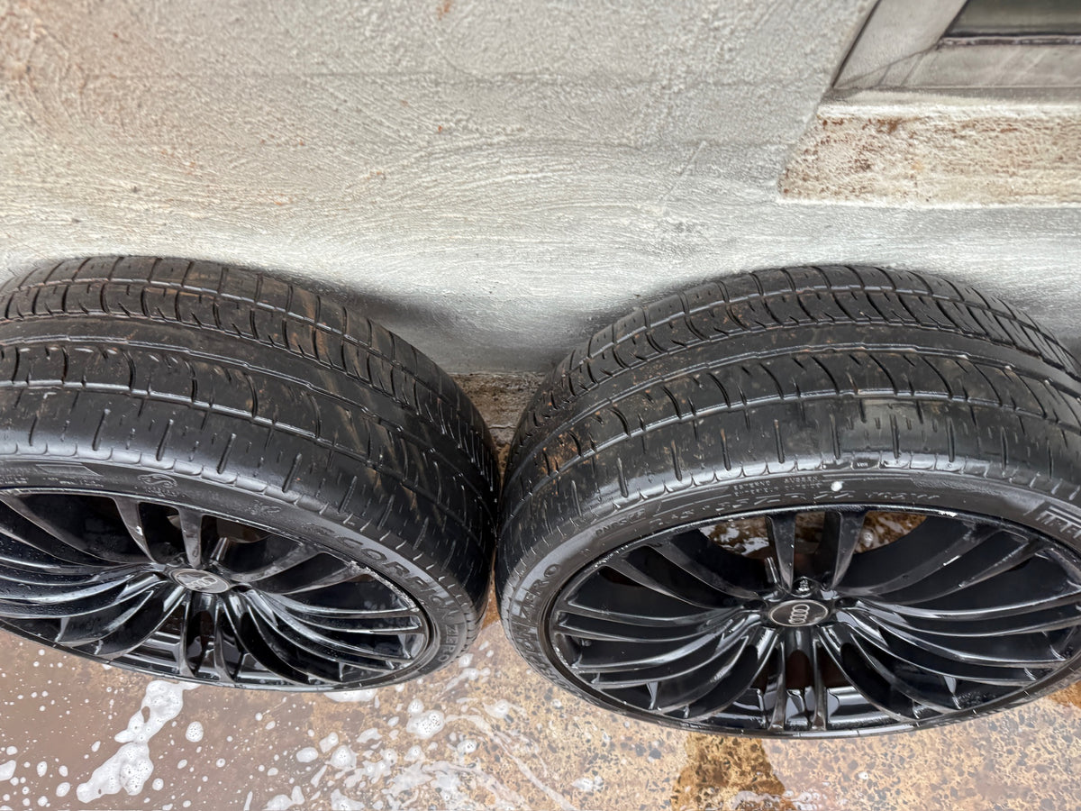 Audi Black 22” Alloy Wheels with Good Tyres