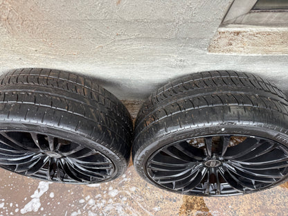 Audi Black 22” Alloy Wheels with Good Tyres
