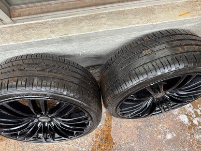 Audi Black 22” Alloy Wheels with Good Tyres