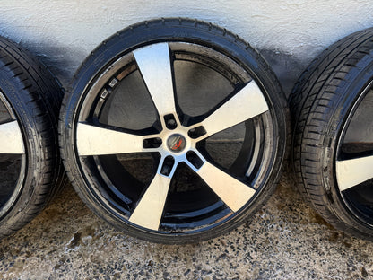 PDW 5 Spoke 20” Alloy Wheels with Excellent Tyres
