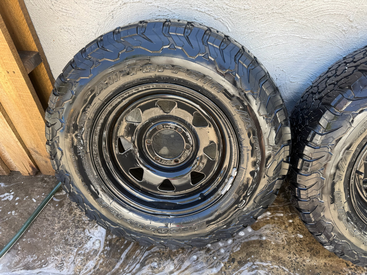 BF Goodrich A/T KO2 17”Tyres on Steel Rims