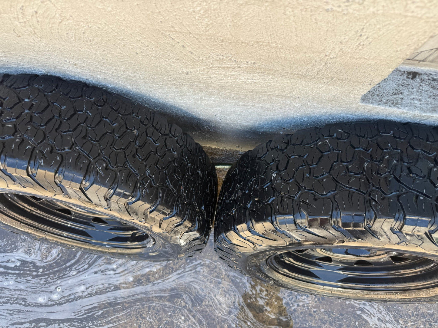 BF Goodrich A/T KO2 17”Tyres on Steel Rims