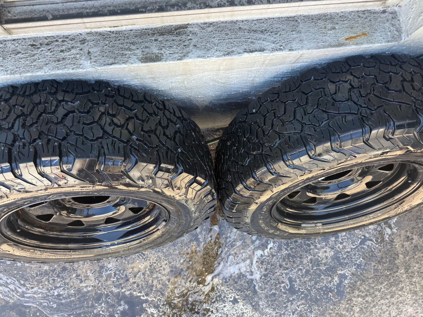 BF Goodrich A/T KO2 17”Tyres on Steel Rims