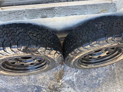 BF Goodrich A/T KO2 17”Tyres on Steel Rims
