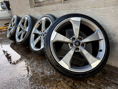 Audi A4 S4 19” Alloy Wheels with Good Tyres