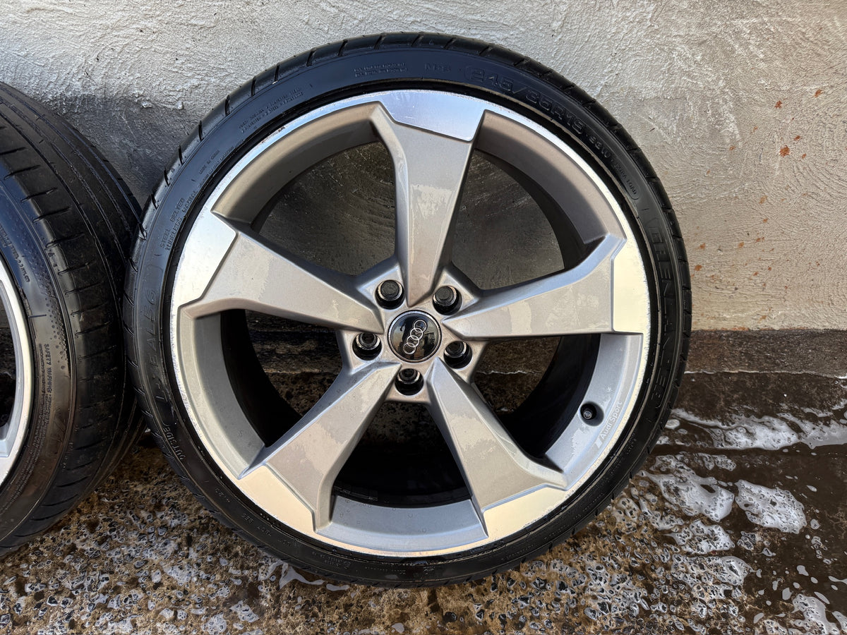 Audi A4 S4 19” Alloy Wheels with Good Tyres