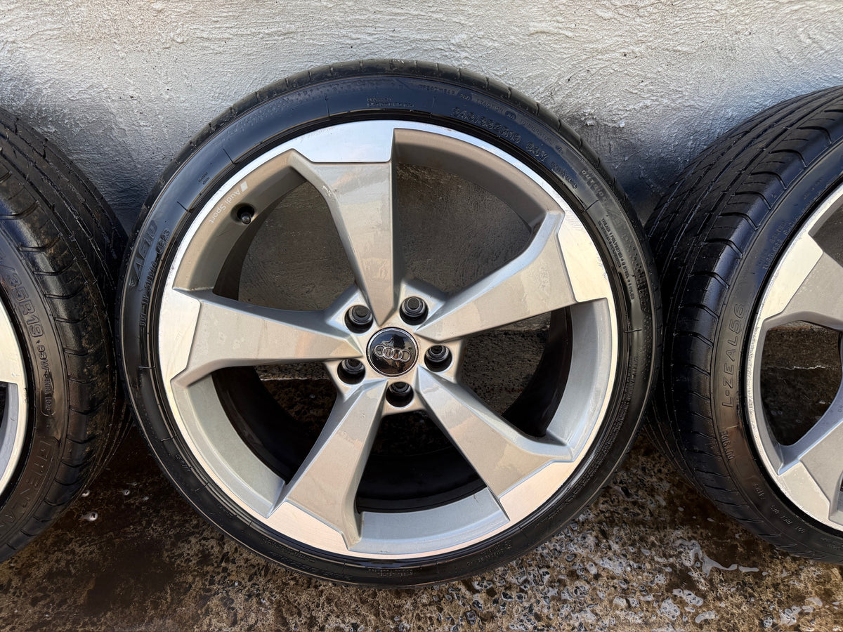 Audi A4 S4 19” Alloy Wheels with Good Tyres