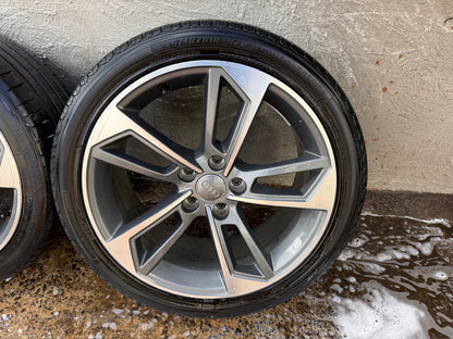 Audi A4 S4 18” Alloy Wheels with Good Tyres