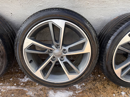Audi A4 S4 18” Alloy Wheels with Good Tyres