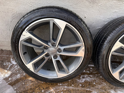 Audi A4 S4 18” Alloy Wheels with Good Tyres