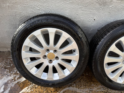 Subaru Impreza 16” Alloy Wheels with Very Good Tyres