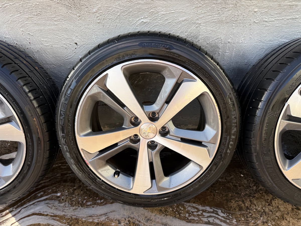Peugeot 308 17” Alloy Wheels with Good Tyres