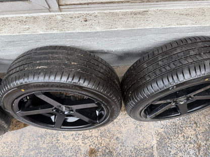 Hussla 5 Spoke 20” Staggered Alloy Wheels with Good Tyres