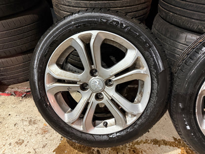 Peugeot 208 16” Alloy Wheels with Excellent Tyres