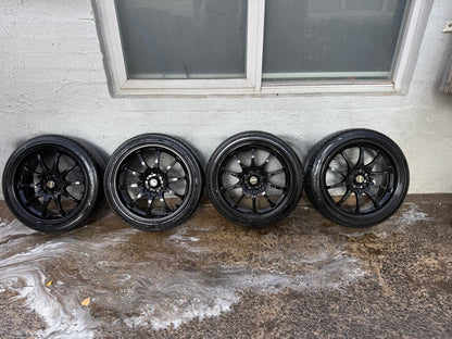 SSW Multi-Fit Black 17” Alloy Wheels with Excellent Tyres