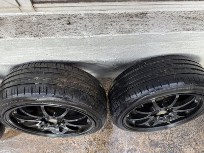 SSW Multi-Fit Black 17” Alloy Wheels with Excellent Tyres