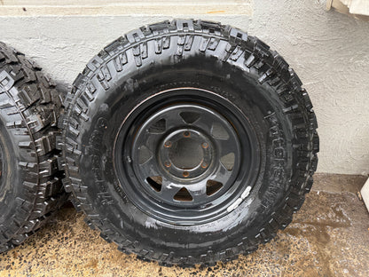 32” Mud Tyres on 6 Stud Steel Rims