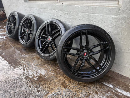Inforged Black 17” Alloy Wheels with Tyres