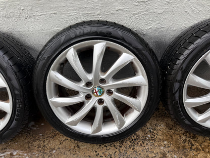 Alfa Romeo Giulia/Giulietta 17” Alloy Wheels with Excellent Tyres