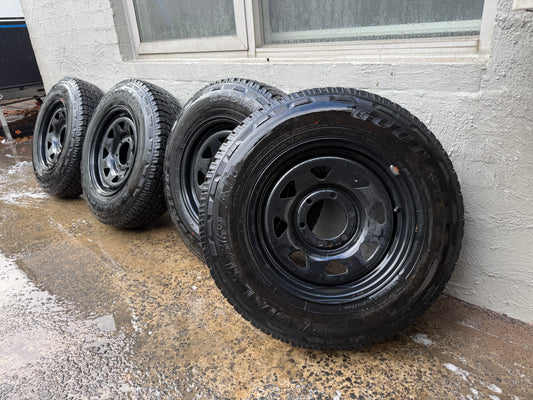 6 Stud Steel Rims with Good 16” A/T Tyres