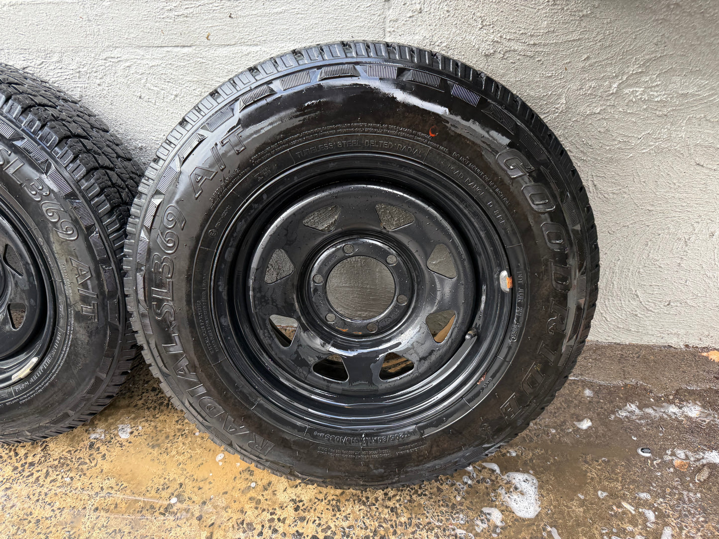 6 Stud Steel Rims with Good 16” A/T Tyres