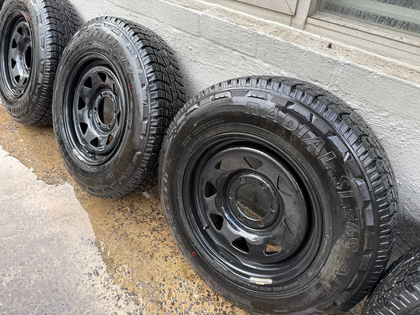 6 Stud Steel Rims with Good 16” A/T Tyres