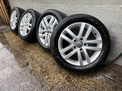 Volkswagen Golf 16” Alloy Wheels with Good Tyres
