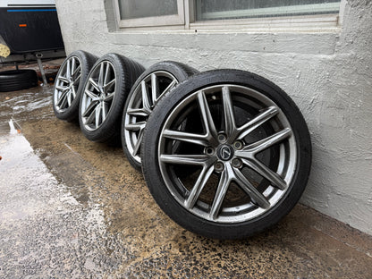 Lexus IS250/IS350 Staggered 18” Alloy Wheels with Very Good Tyres