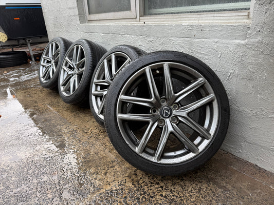 Lexus IS250/IS350 Staggered 18” Alloy Wheels with Very Good Tyres