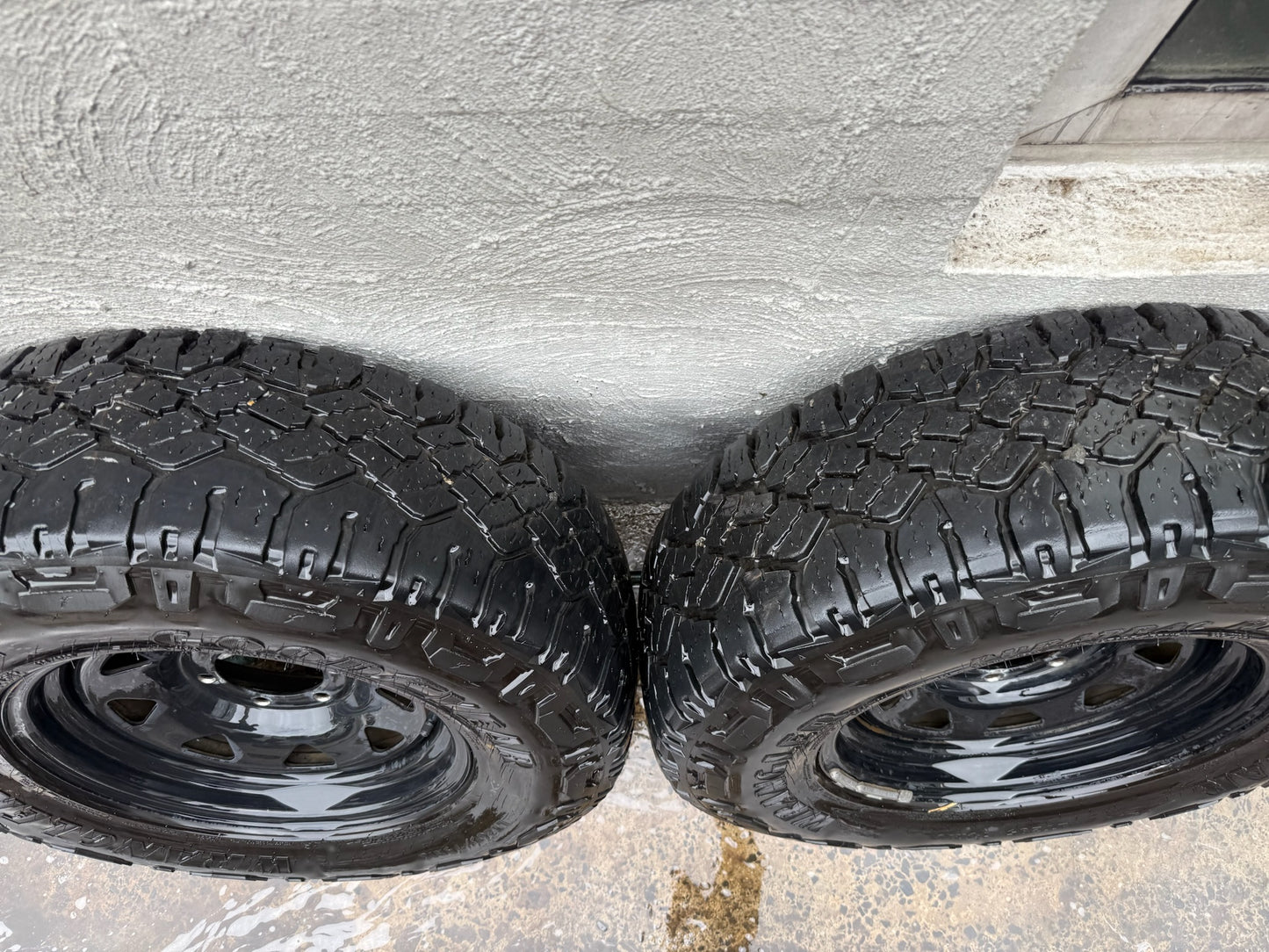 Goodyear Wrangler 16” Tyres on Black Steel Rims