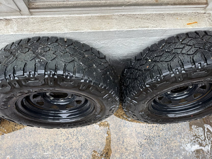 Goodyear Wrangler 16” Tyres on Black Steel Rims