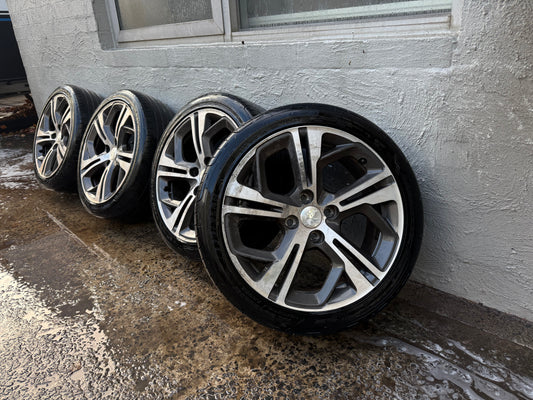 Peugeot 208 17” Alloy Wheels with Good Tyres