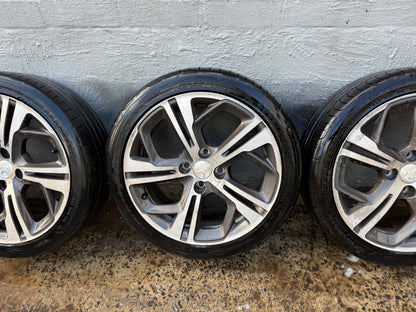 Peugeot 208 17” Alloy Wheels with Good Tyres