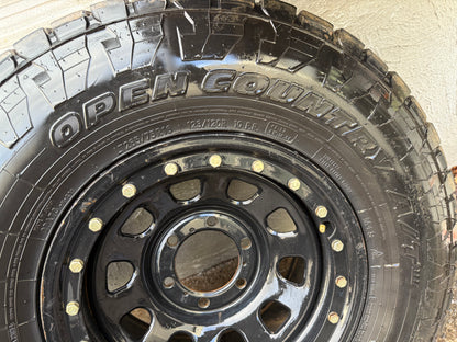 Toyo Open Country A/T Tyres on 6 Stud Imitation Beadlock Rims