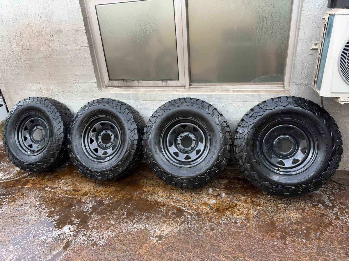 BF Goodrich KO2 A/T Tyres On New 6 Stud Steel Rims