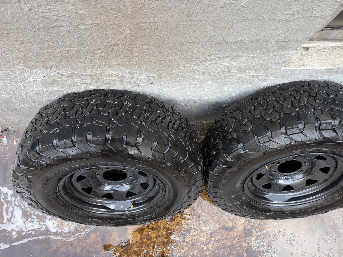 BF Goodrich KO2 A/T Tyres On New 6 Stud Steel Rims