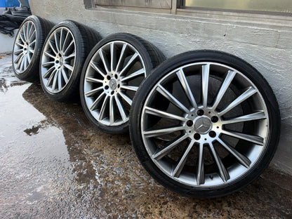 Mercedes Benz Staggered 20” Alloy Wheels with Good Tyres