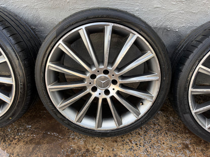 Mercedes Benz Staggered 20” Alloy Wheels with Good Tyres