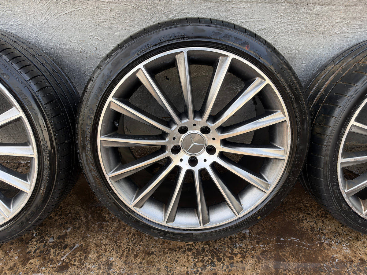 Mercedes Benz Staggered 20” Alloy Wheels with Good Tyres