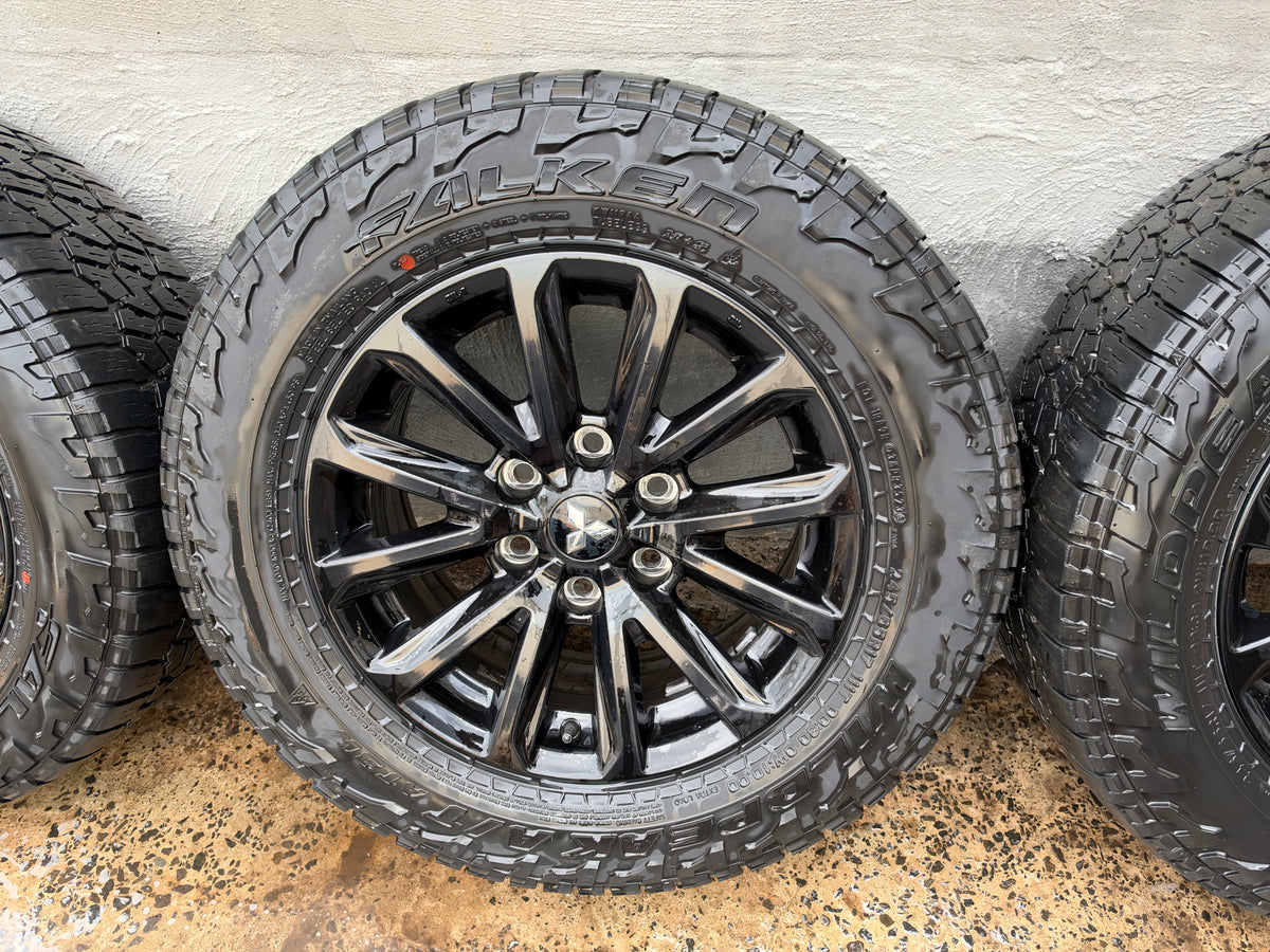 Mitsubishi Triton 17” Alloy Wheels with Good Falken Wildpeak A/T Tyres