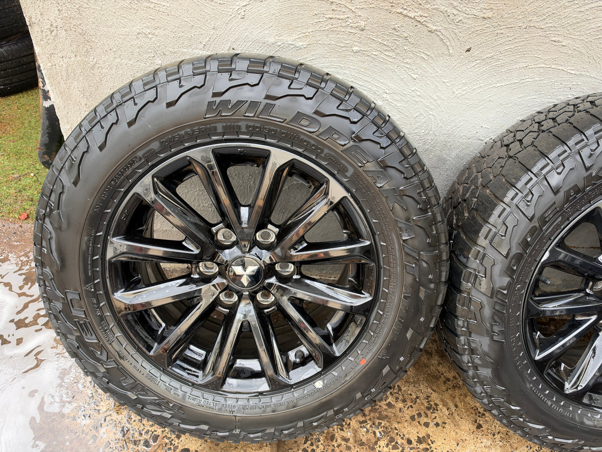 Mitsubishi Triton 17” Alloy Wheels with Good Falken Wildpeak A/T Tyres