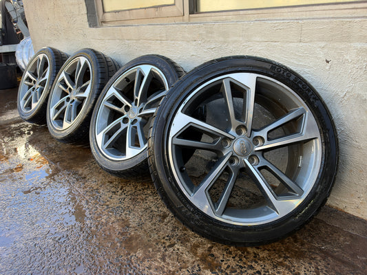 Audi A4 S4 18” Alloy Wheels with Excellent Tyres