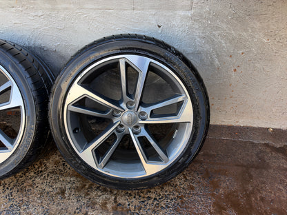 Audi A4 S4 18” Alloy Wheels with Excellent Tyres