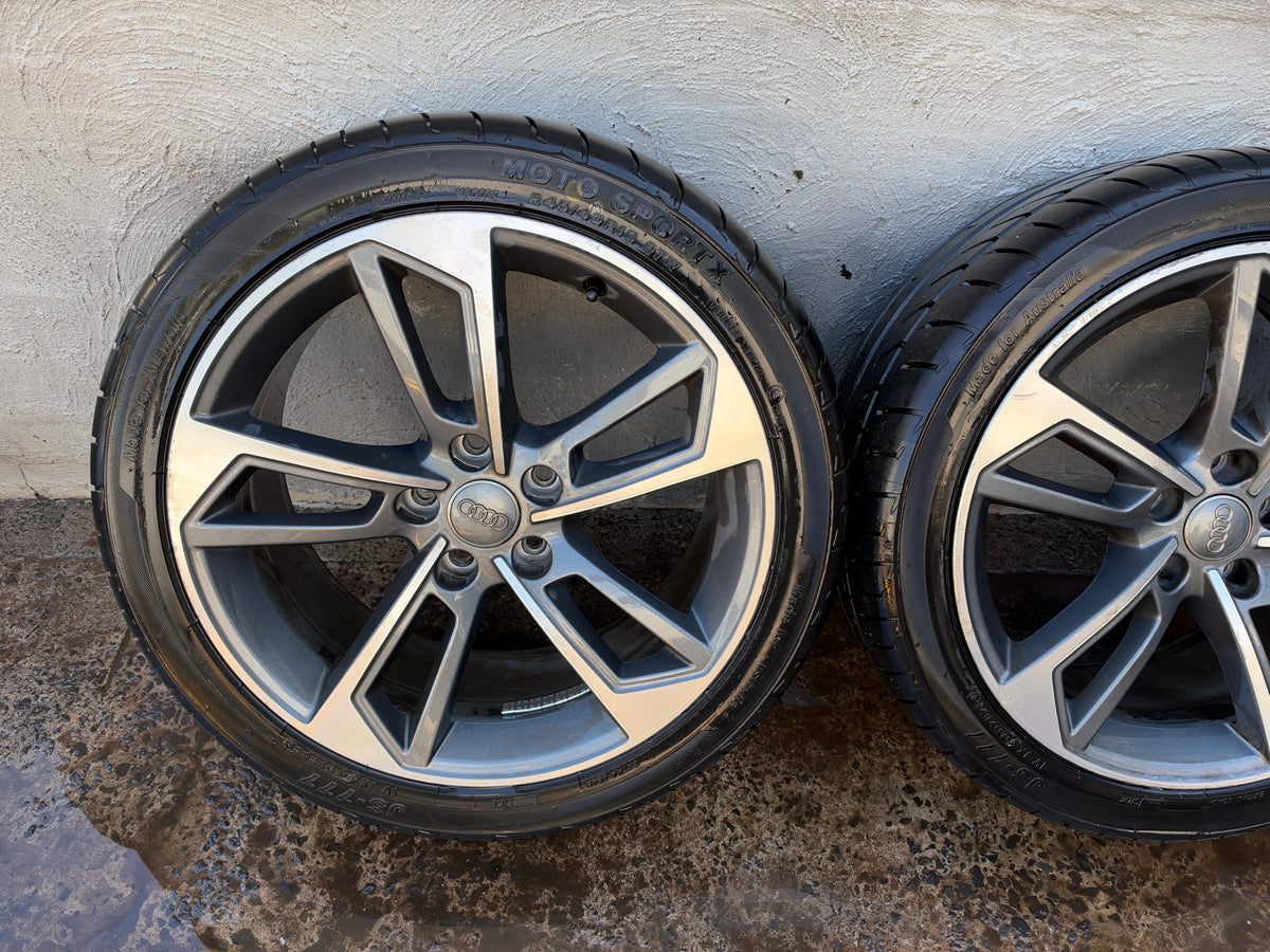 Audi A4 S4 18” Alloy Wheels with Excellent Tyres