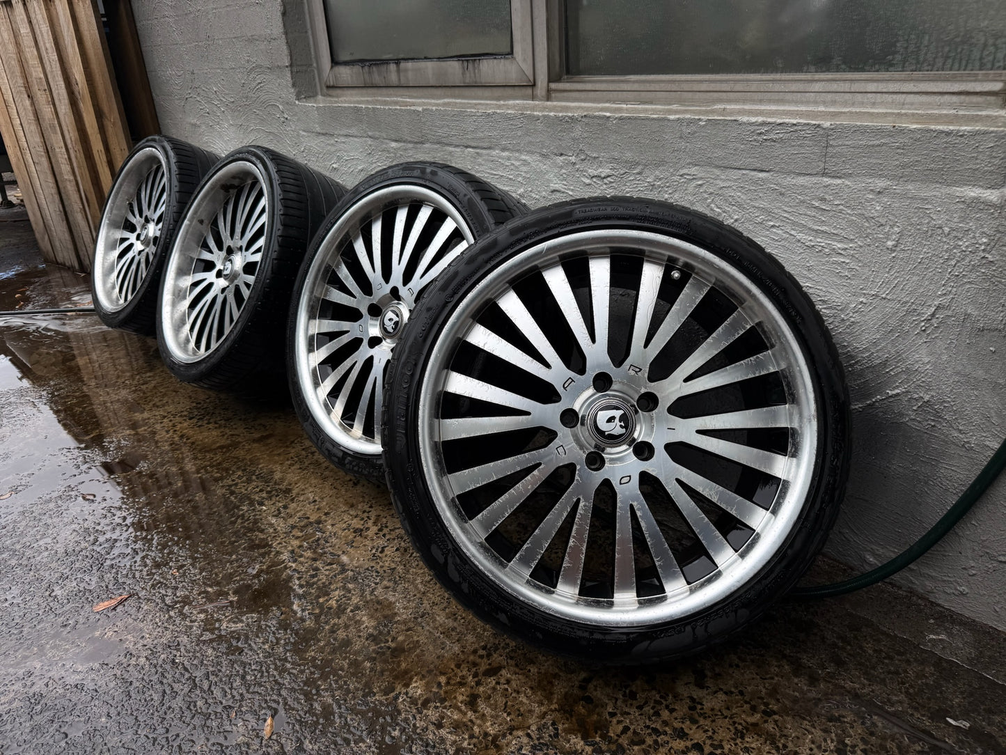 Holden Commodore 20” Staggered Alloy Wheels with Good Tyres
