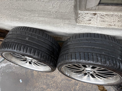 Holden Commodore 20” Staggered Alloy Wheels with Good Tyres