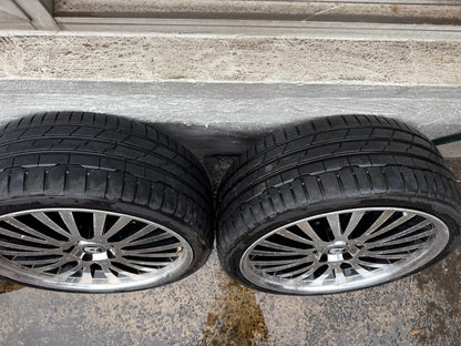 Holden Commodore 20” Staggered Alloy Wheels with Good Tyres