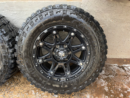 CSA Black Alloy Wheels on 32" Mud Tyres