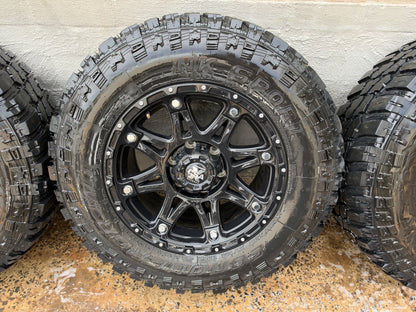 CSA Black Alloy Wheels on 32" Mud Tyres