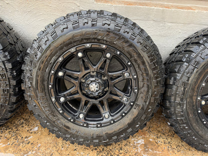 CSA Black Alloy Wheels on 32" Mud Tyres